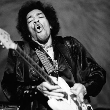 Jimi Hendrix at the Fillmore West, Feb 1968 by Baron Wolman