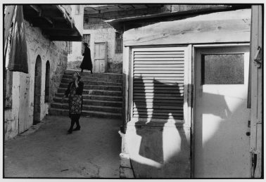 Woman hides her face, Mea Shearim, Jerusalem, Israel , 1972 by Leonard Freed