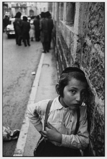 Cautious Orthodox Jewish Child, Mea Shearim, Jersusalem, Israel, 1962 by Leonard Freed