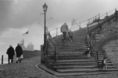 Stairway to Whitby Abbey, Yorkshire, 1990 by George Tice