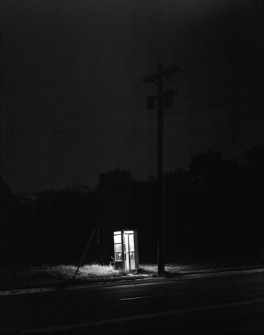 Phone Booth, 3 A.M., Rahway, NJ, 1974 by George Tice
