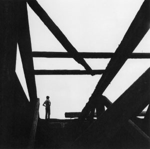 Boy on East River Pier by George Tice