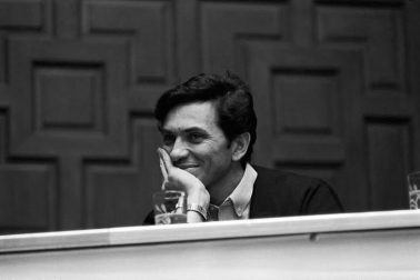 Bill Graham at Mills College Rock ‘n’ Roll Conference, Oakland, CA, 1967 by Baron Wolman