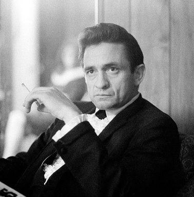 Johnny Cash backstage at the Circle Star Theatre in San Carlos, CA, December 1967 by Baron Wolman