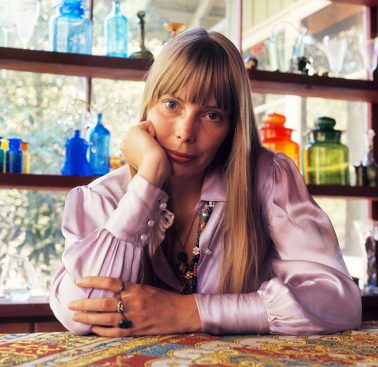 Joni Mitchell at her home, Los Angeles, August 1968 by Baron Wolman