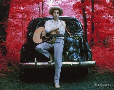 Bob Dylan outside his Byrdcliff home, Woodstock, NY, 1968 by Elliott Landy