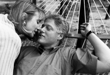 Bill and Hillary Clinton, Little Rock, Arkansas, 1992 by Harry Benson