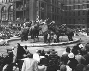 Dancing Elephants at Bellevue, 1950 by Nat Fein