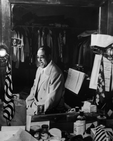 Duke Ellington, dressing room of the Paramount Theater, NYC by William Gottlieb