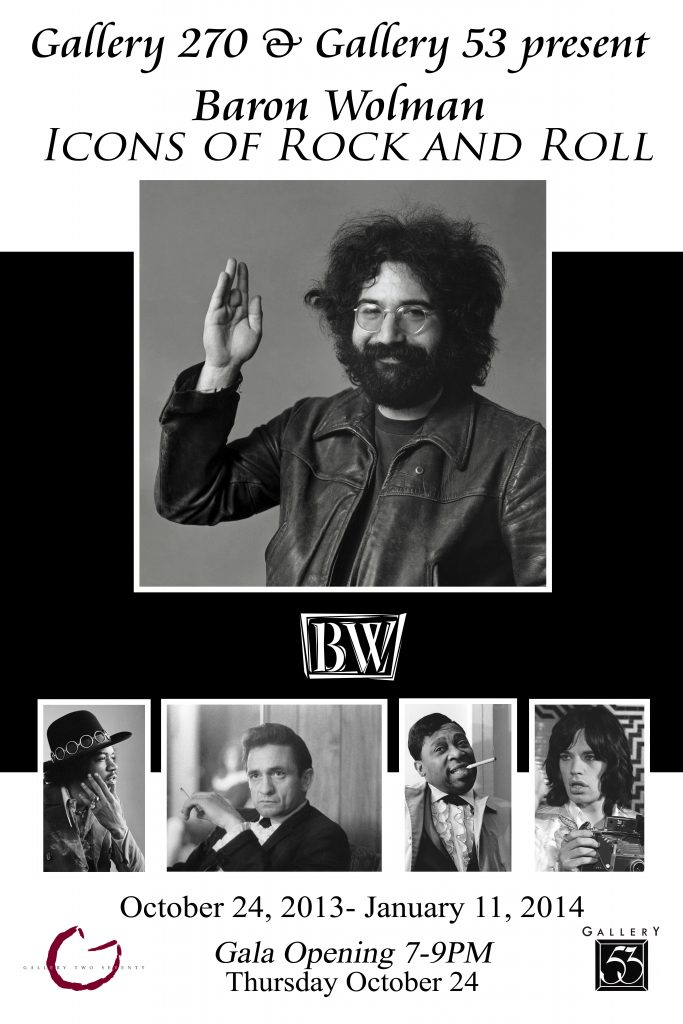 Gallery 270 and Gallery 53 present Baron Wolman - icons of rock and roll