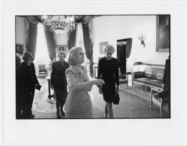 Hillary Clinton with Diana, Princess of Wales, Blue Room, White House, 1990's by Robert McNeely