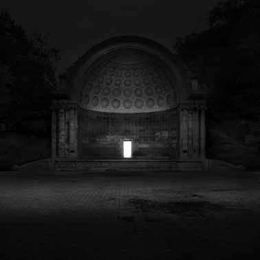 White Door in Naumberg Bandshell in Central Park, NYC by Michael Massaia