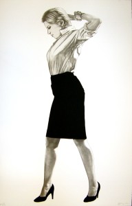 Robert Longo, Cindy (2002), depicting Cindy Sherman. Photo: Courtesy of Adamar Fine Arts, Miami