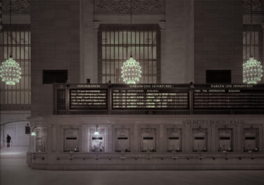 Last Ticket Window, [2012], Grand Central Station, 22x28 artist-made, split toned [sepia/selenium] silver gelatin contact print