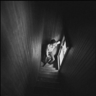 Bruce Springsteen in Stairway, 1982 by David Michael Kennedy