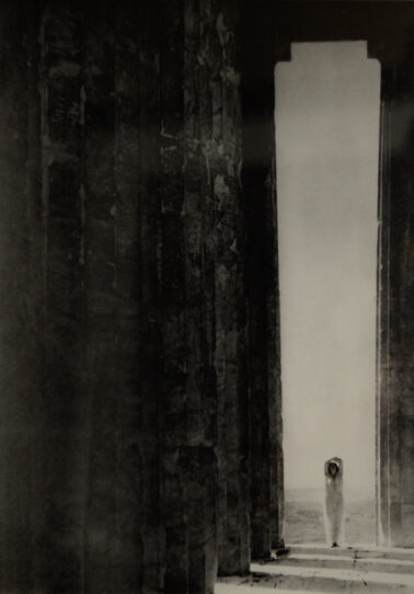 Isadora Duncan at the Columns of the Parthenon, Athens, 1921 by Edward Steichen