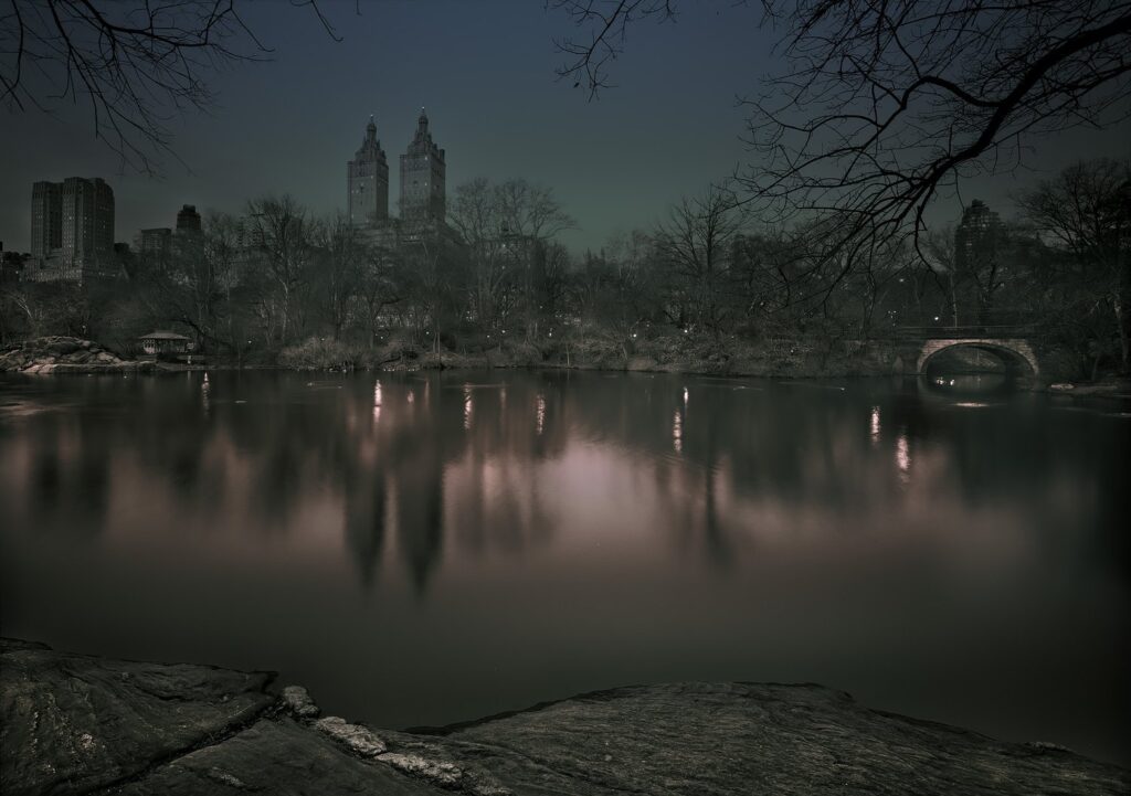 To Fall, 2023, 22x28, split toned gelatin silver contact print