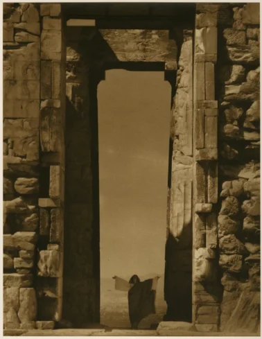 Isadora Duncan at the Portal of the Parthenon, Athens, 1921 by Edward Steichen