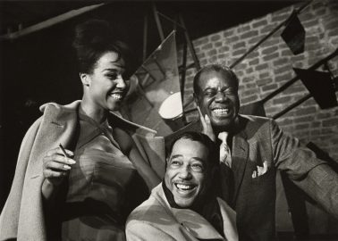 Herman Leonard - Diahann Carroll, Duke Ellington and Louis Armstrong, Paris